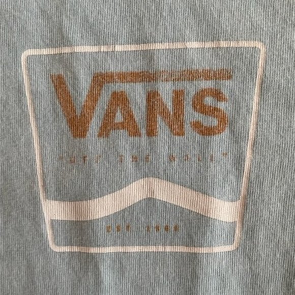 Men's light blue/gold Van's t-shirt - Picture 3 of 4
